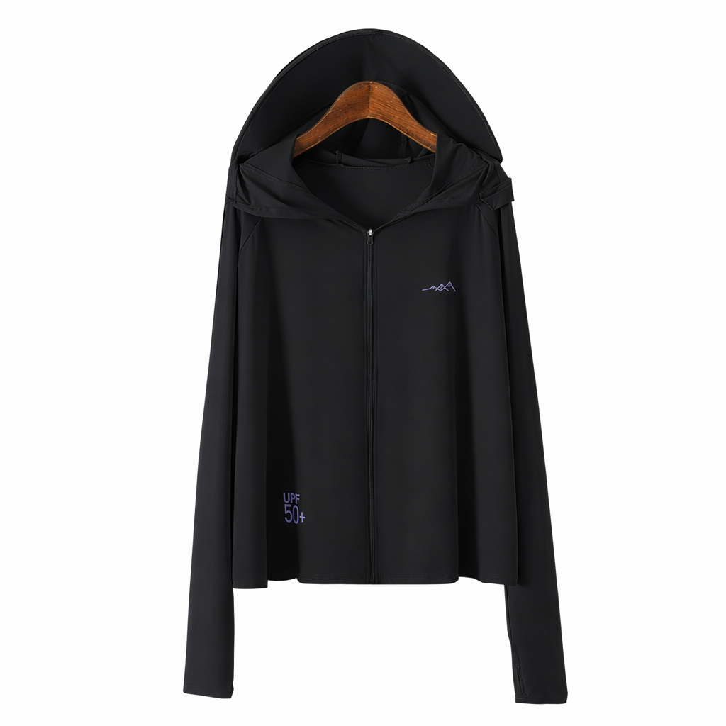 Veste de protection solaire à capuche zippée - image 11