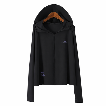 Veste de protection solaire à capuche zippée - image 11