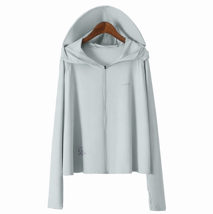 Veste de protection solaire à capuche zippée - image 12