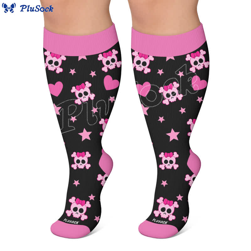Chaussettes de compression grandes tailles à motif escargot et citrouille - image 6