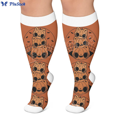 Chaussettes de compression Pumpkin Parade grandes tailles - image 7