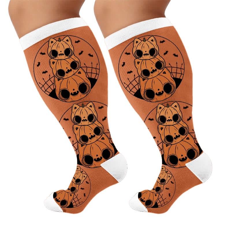 Chaussettes de compression Pumpkin Parade grandes tailles - image 10