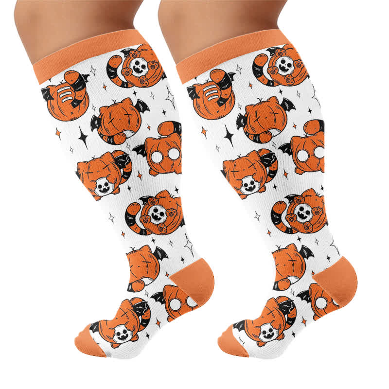 Chaussettes de compression Pumpkin Parade grandes tailles - image 8