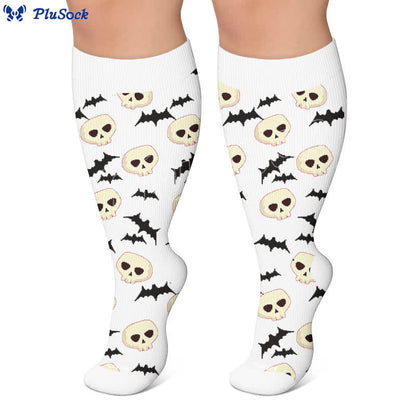 Chaussettes de compression chauve-souris Halloween grandes tailles - image 6
