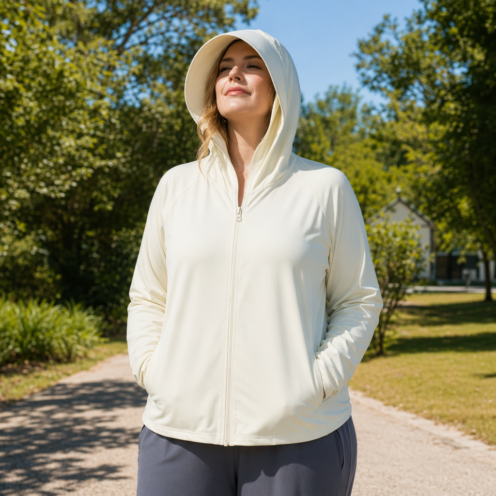 Vêtements de protection solaire légers à capuche - Jaune - 4XL - image 3
