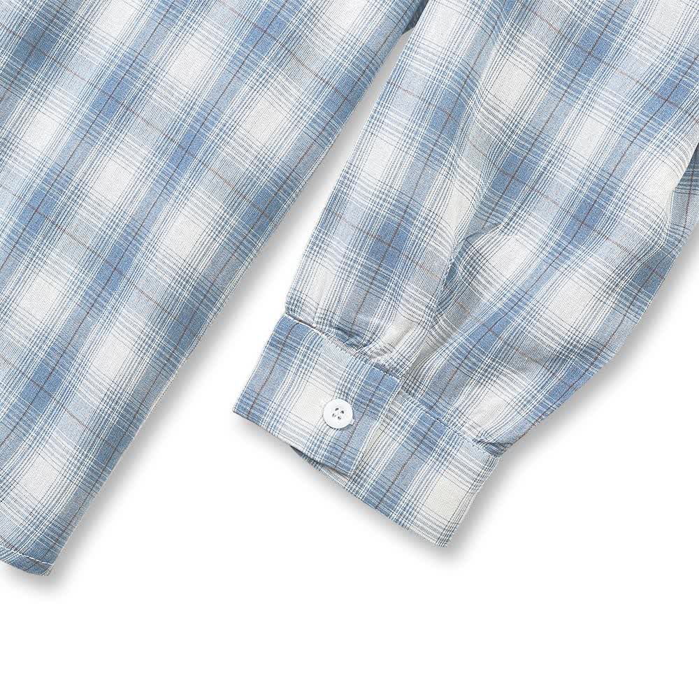 Ensemble chemise à carreaux en coton grande taille et robe débardeur - image 4