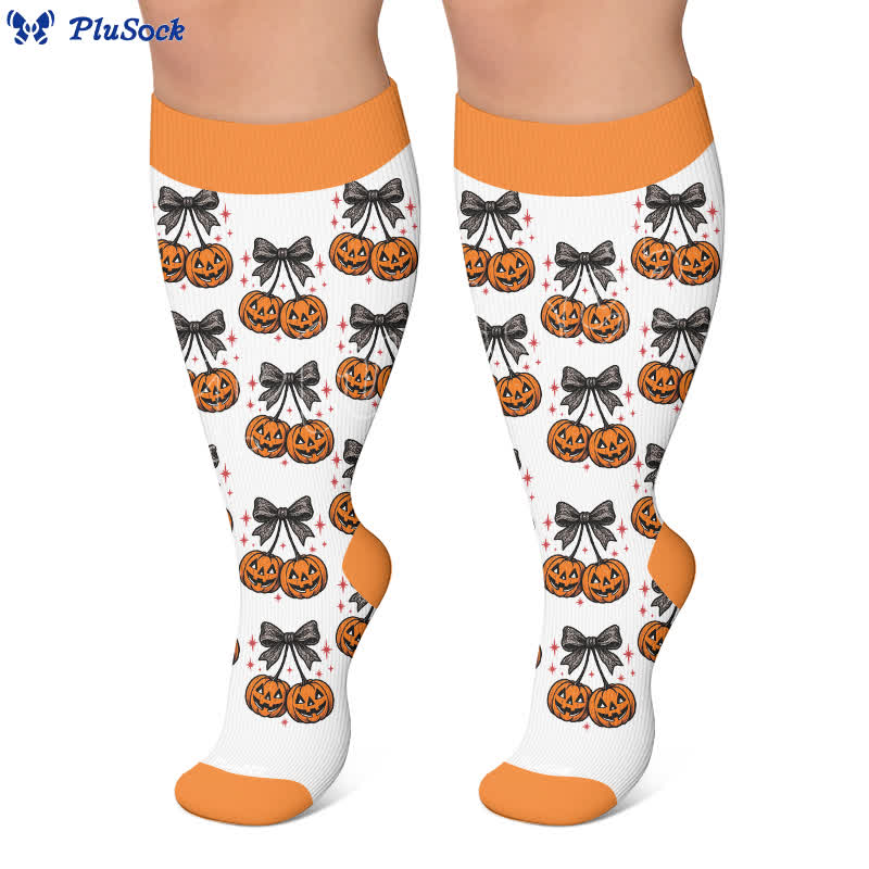 Chaussettes de compression à nœud festif grandes tailles - image 7
