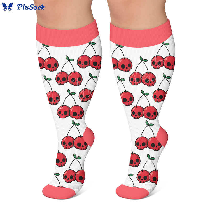 Chaussettes de compression à nœud festif grandes tailles - image 5