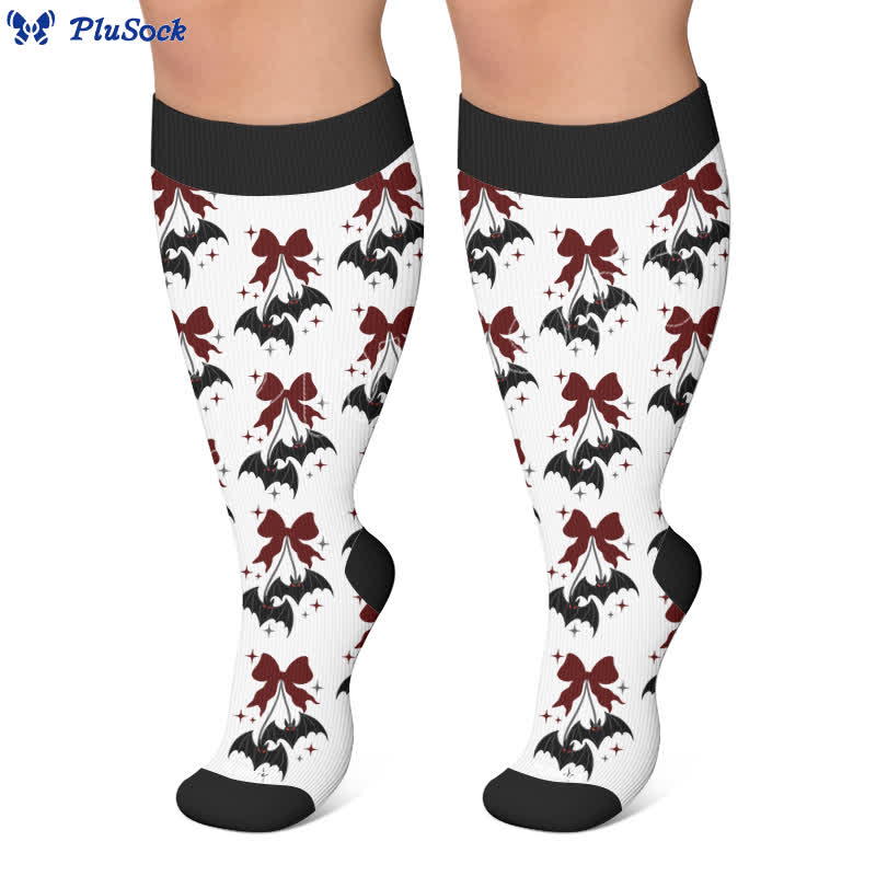 Chaussettes de compression à nœud festif grandes tailles - image 6