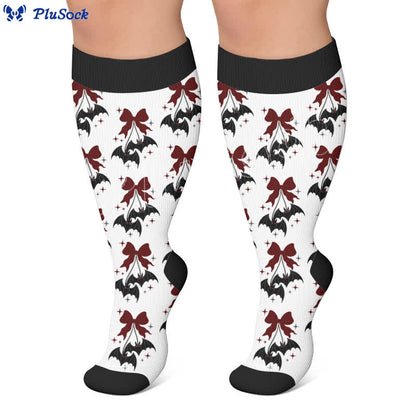 Chaussettes de compression à nœud festif grandes tailles - image 6