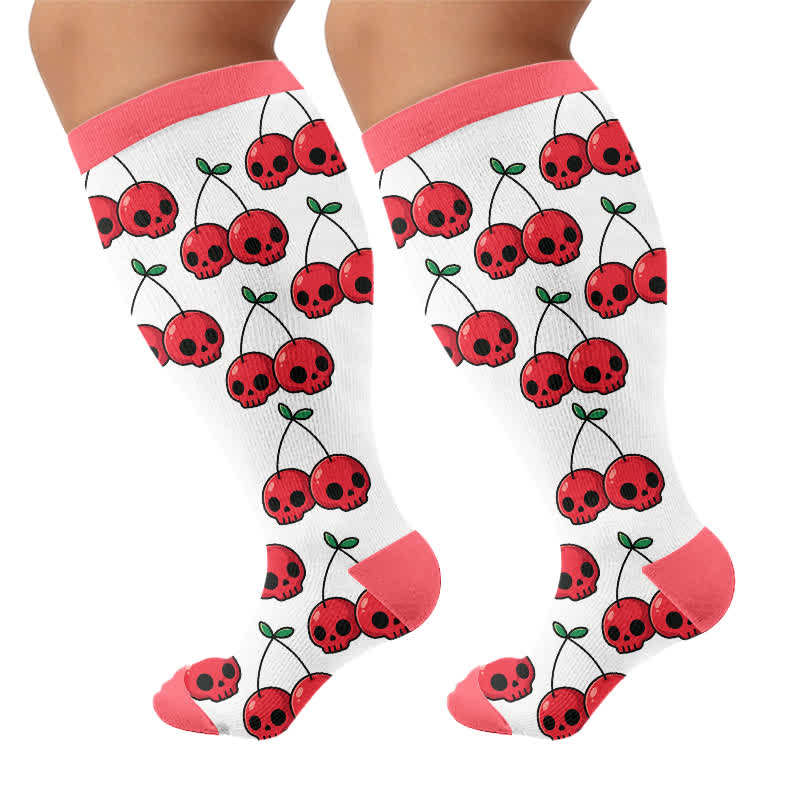 Chaussettes de compression à nœud festif grandes tailles - image 8
