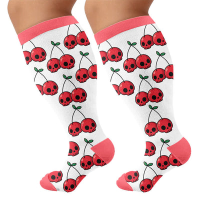 Chaussettes de compression à nœud festif grandes tailles - image 8