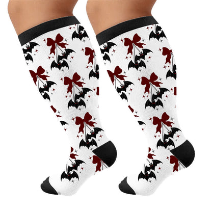 Chaussettes de compression à nœud festif grandes tailles - image 9