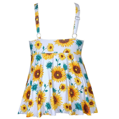 Robe de bain imprimée grande taille à bretelles anneaux - image 11