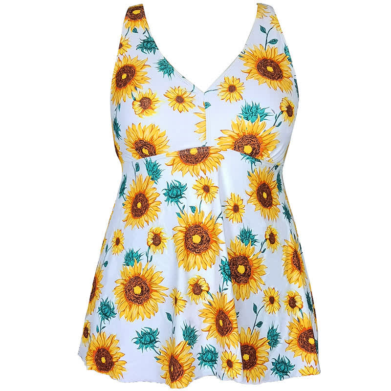 Robe de bain imprimée grande taille à bretelles anneaux - image 10