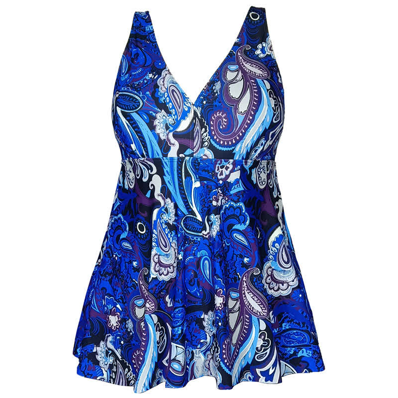 Robe de bain imprimée grande taille à bretelles anneaux - image 16
