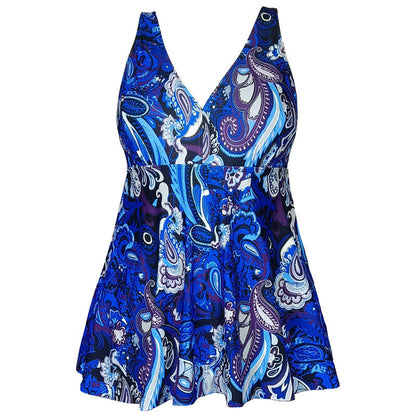 Robe de bain imprimée grande taille à bretelles anneaux - image 16