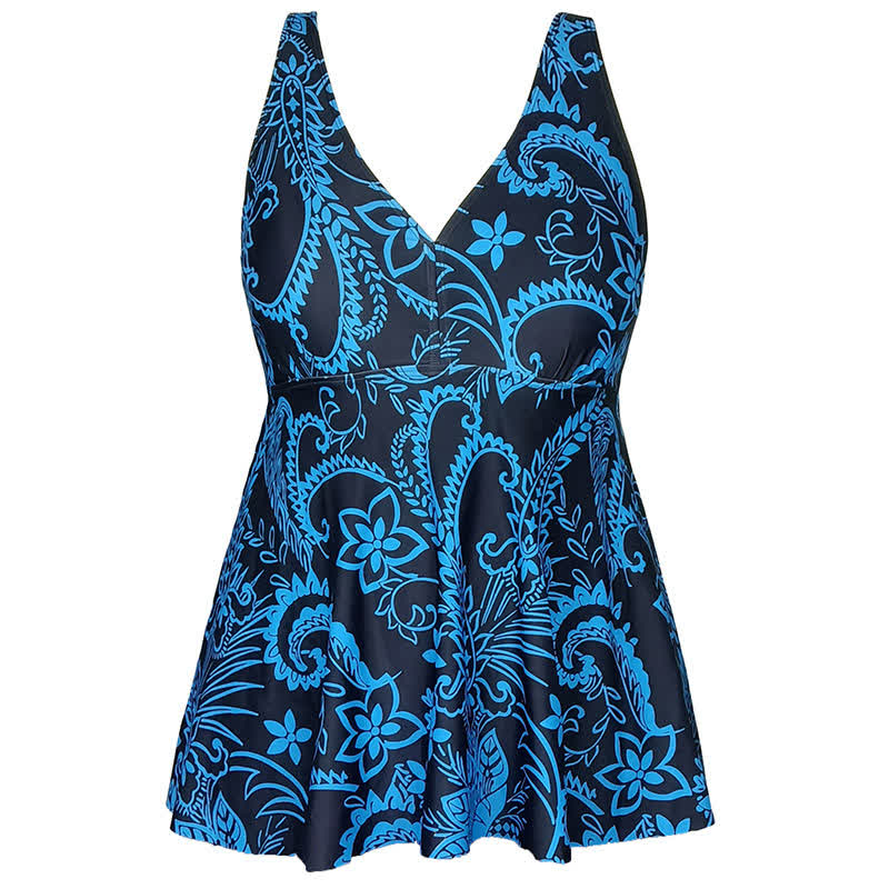 Robe de bain imprimée grande taille à bretelles anneaux - image 19