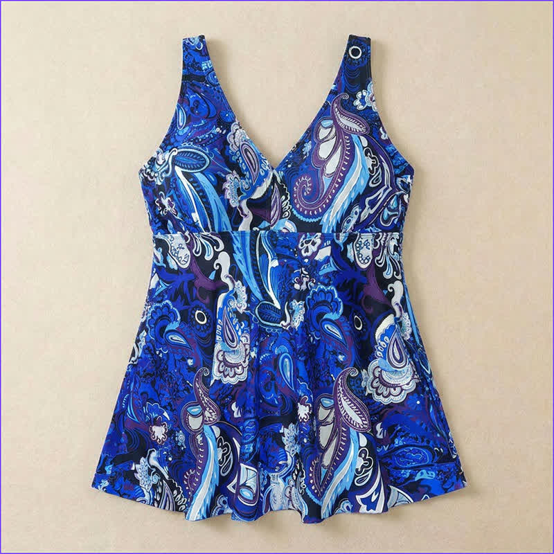 Robe de bain imprimée grande taille à bretelles anneaux - image 18