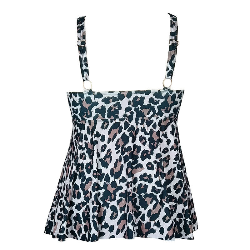 Robe de bain imprimée grande taille à bretelles anneaux - image 14