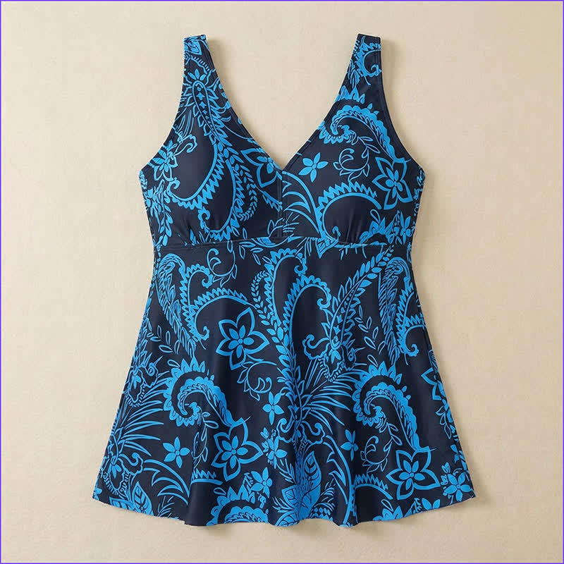 Robe de bain imprimée grande taille à bretelles anneaux - image 20