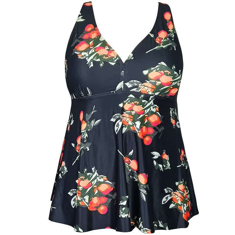 Robe de bain taille empire à imprimé léopard et fleurs - image 14