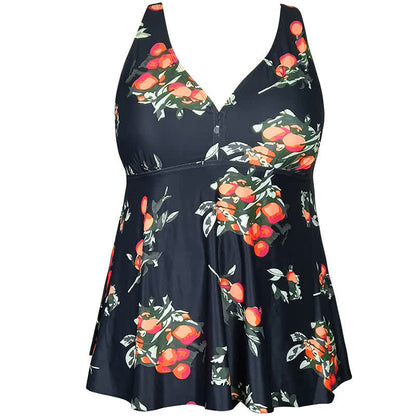 Robe de bain taille empire à imprimé léopard et fleurs - image 14