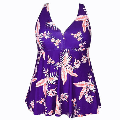 Robe de bain à col en V imprimée à pois fleuris - image 15