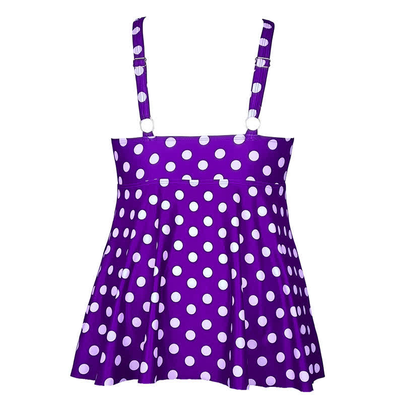 Robe de bain à col en V imprimée à pois fleuris - image 10