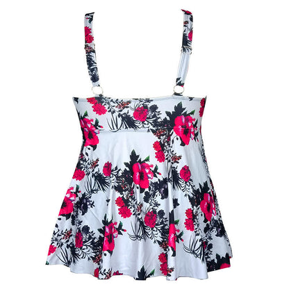 Robe de bain à col en V imprimée à pois fleuris - image 13