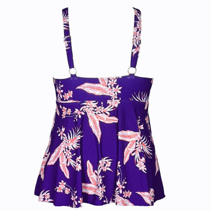 Robe de bain à col en V imprimée à pois fleuris - image 16
