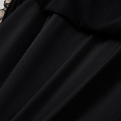Robe midi élégante grande taille à col en V, volants et taille nouée - image 6