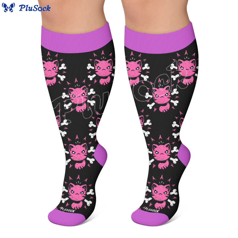 Chaussettes de compression alternatives grandes tailles à motifs de dessins animés - image 5