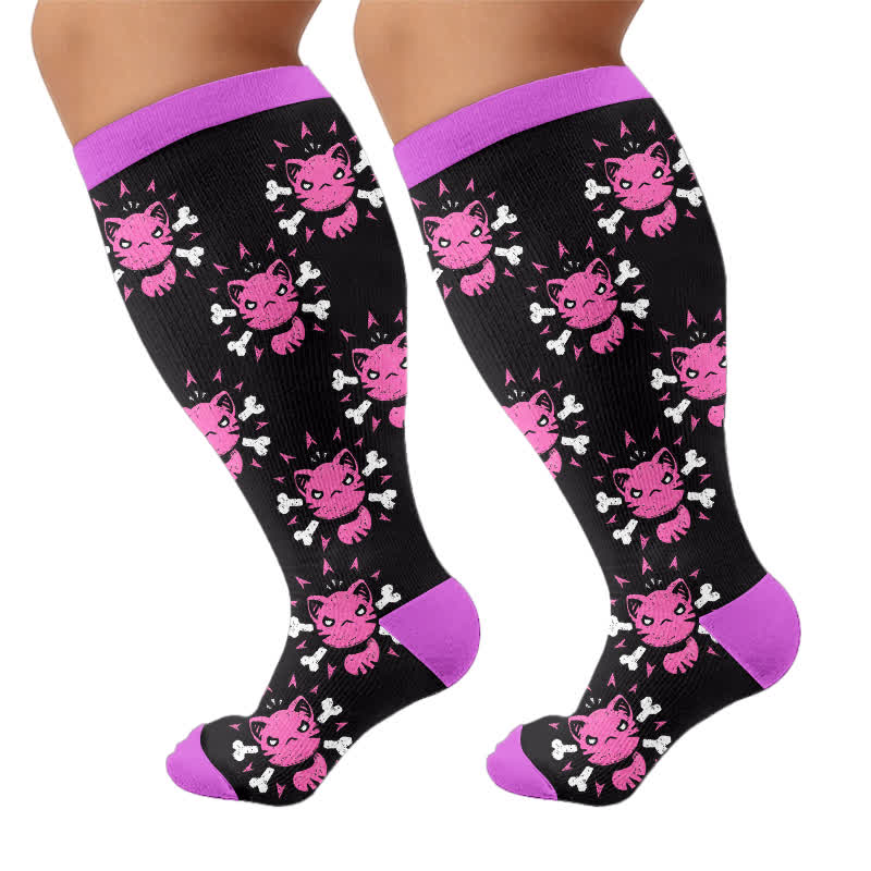 Chaussettes de compression alternatives grandes tailles à motifs de dessins animés - image 8