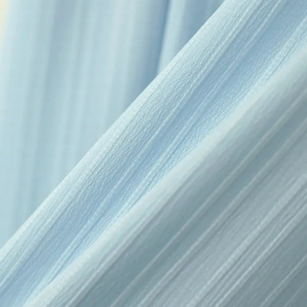 Robe grande taille bleue à col contrastant, nœud papillon et ourlet à volants - image 6