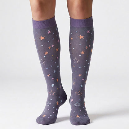 Chaussettes de compression à motif d'étoiles mignonnes (6 paires) - image 4