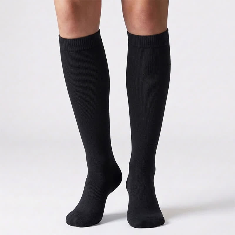 Chaussettes de compression à pois bleus (6 paires) - image 3