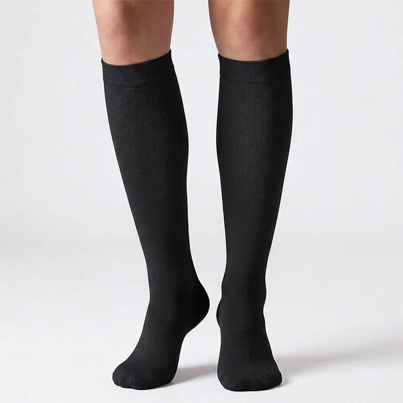 Chaussettes de compression à pois bleus (6 paires) - image 4