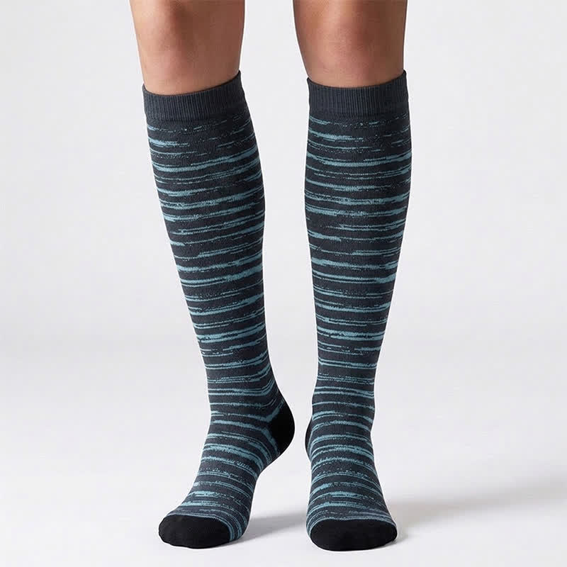 Chaussettes de compression à pois bleus (6 paires) - image 5