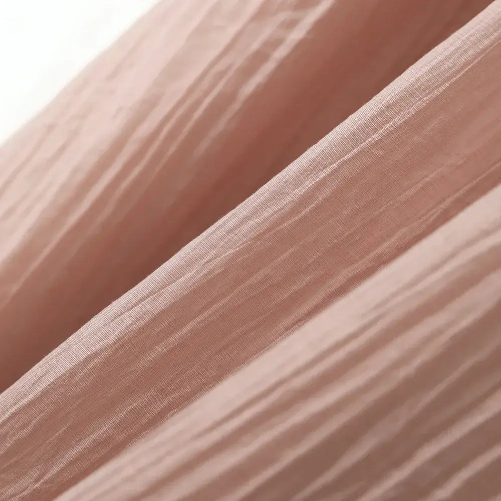 Robe mi-longue empire rose texturée grande taille - image 7