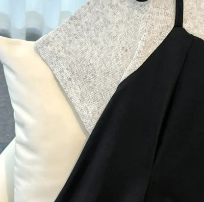 Robe midi à bretelles nouées et volants pour grandes tailles - image 3
