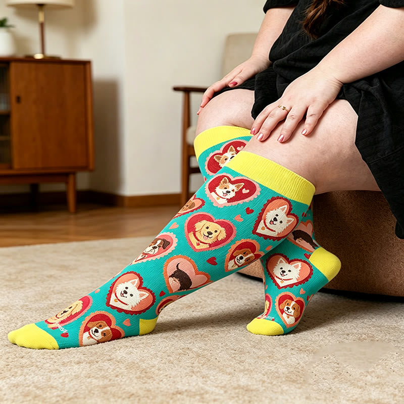 Lunettes de soleil cœur grande taille, chaussettes de compression pour chien - image 2
