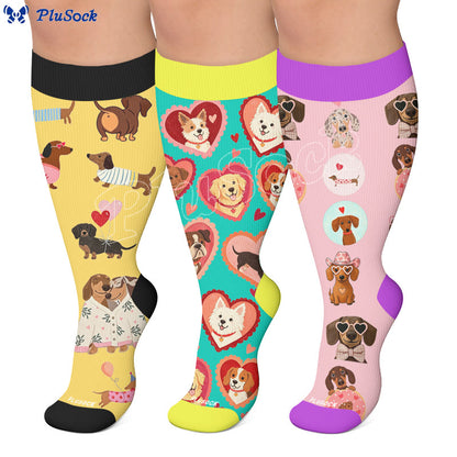 Lunettes de soleil cœur grande taille, chaussettes de compression pour chien - image 0