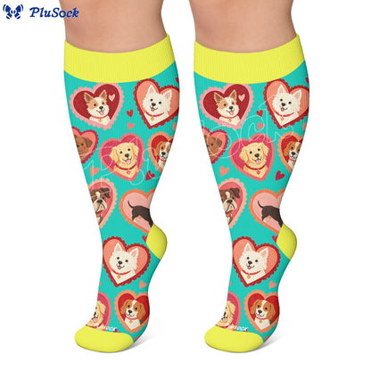 Lunettes de soleil cœur grande taille, chaussettes de compression pour chien - image 6