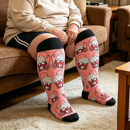 Chaussettes de compression squelette fantomatique grande taille - image 3