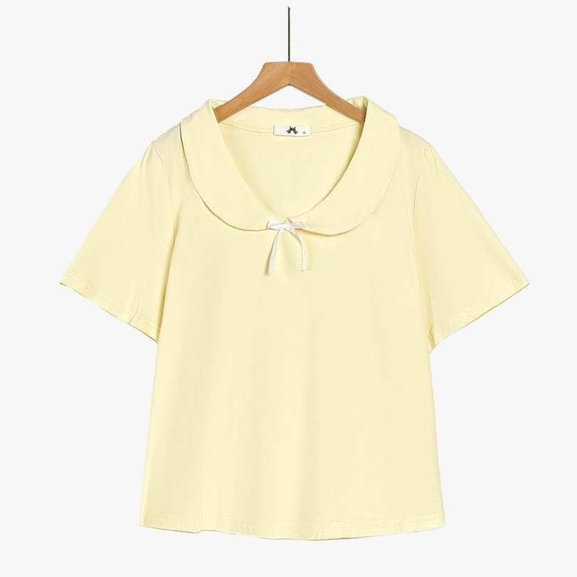 Ensemble jupe fleurie à col Claudine grande taille - Blouse - 6XL - image 1