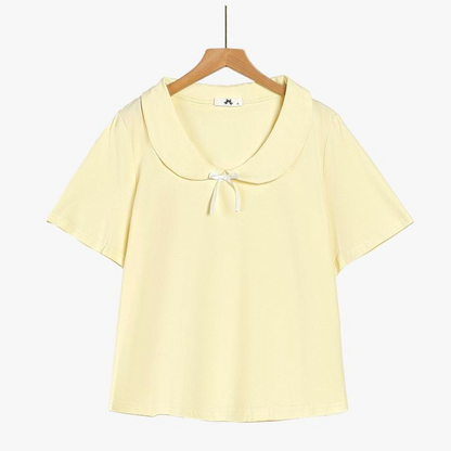 Ensemble jupe fleurie à col Claudine grande taille - Blouse - 6XL - image 1
