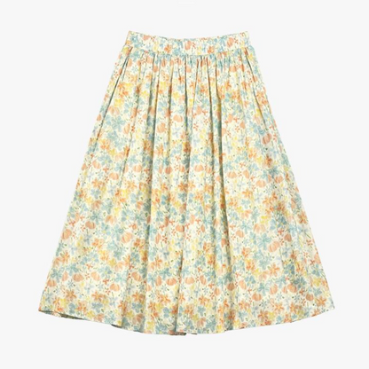 Ensemble jupe fleurie à col Claudine grande taille - Jupe midi - 6XL - image 6