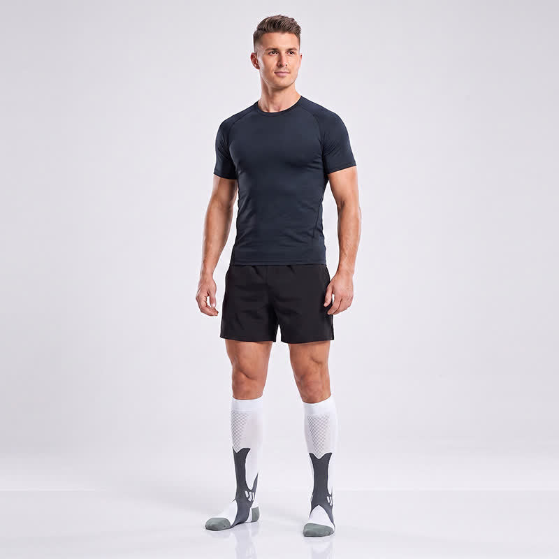 Chaussettes de compression à rayures colorées (3 paires) - image 6