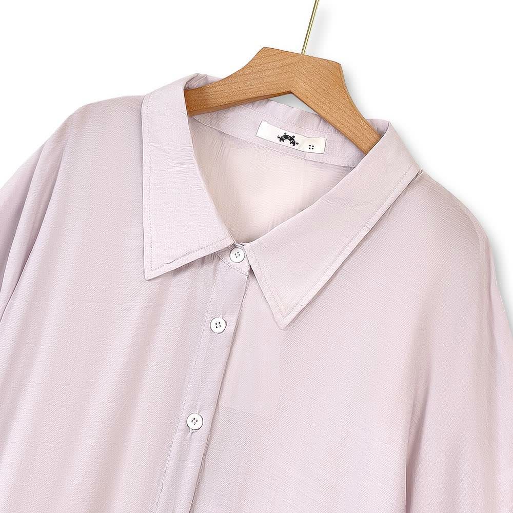 Ensemble chemise drapée et robe débardeur grande taille - image 1